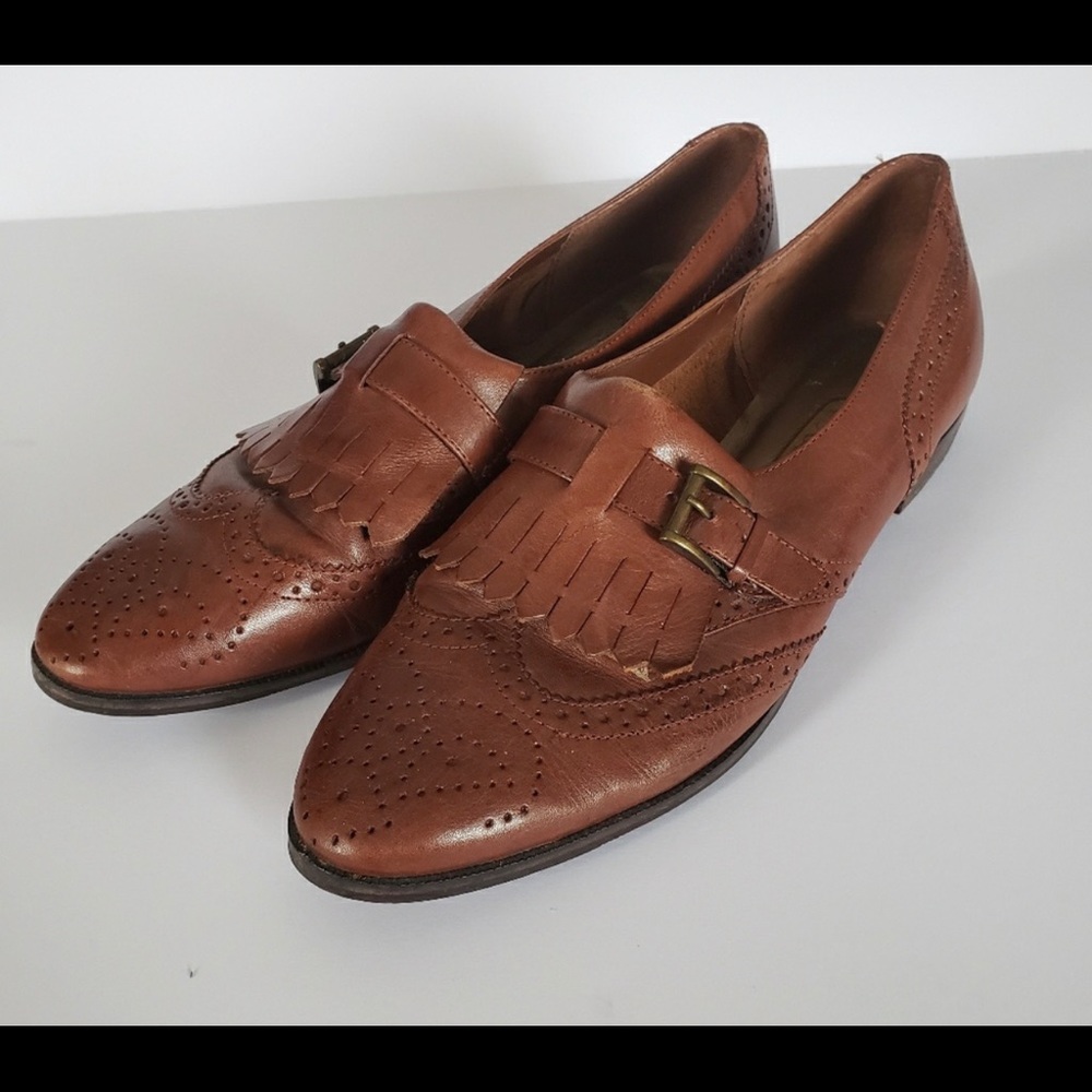 Nicole leather oxfords loafers size 10AA narrow